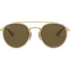 9647S, Gold and Brown/Dark Brown Lenses