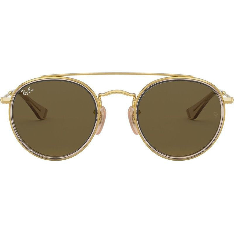 9647S, Gold and Brown/Dark Brown Lenses