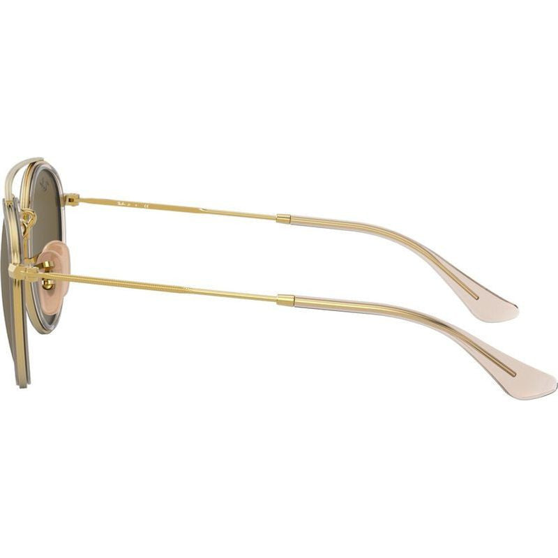 9647S, Gold and Brown/Dark Brown Lenses