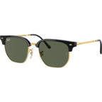 Junior New Clubmaster 9116S, Black on Arista/Dark Green Lenses