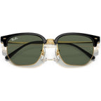 Junior New Clubmaster 9116S, Black on Arista/Dark Green Lenses