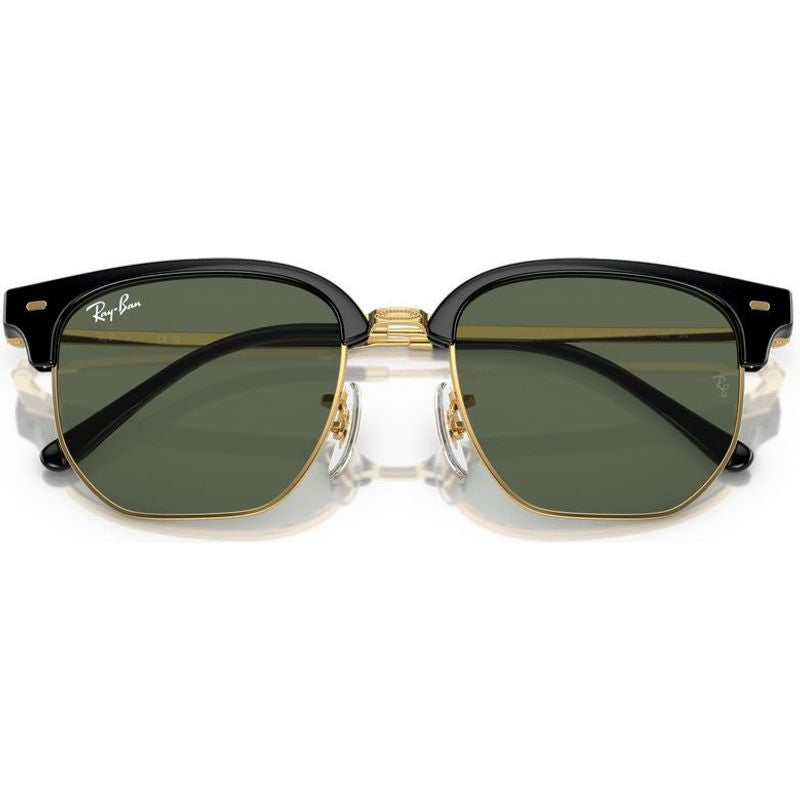 Junior New Clubmaster 9116S, Black on Arista/Dark Green Lenses