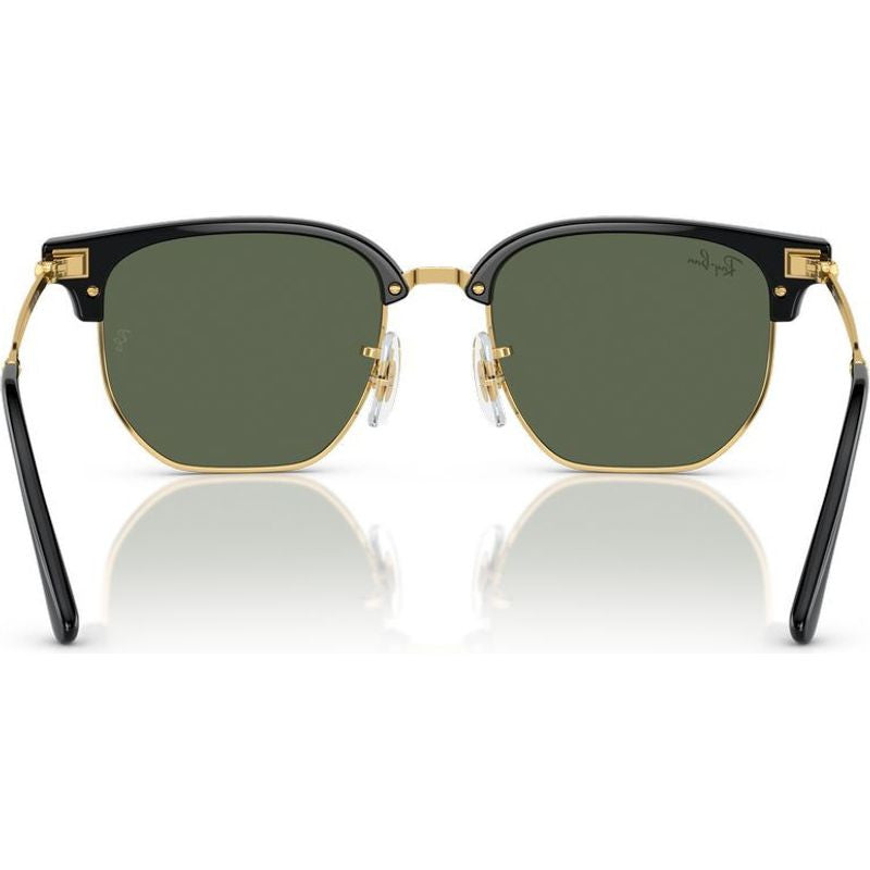 Junior New Clubmaster 9116S, Black on Arista/Dark Green Lenses