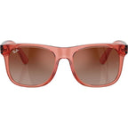9069S, Transparent Red/Red Brown Gradient Mirror Lenses