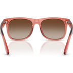 9069S, Transparent Red/Red Brown Gradient Mirror Lenses