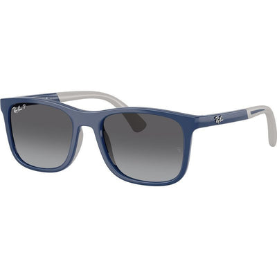 RJ9084S, Blue on Rubber Grey/Light Grey Gradient Polarised Lenses