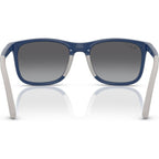 RJ9084S, Blue on Rubber Grey/Light Grey Gradient Polarised Lenses