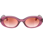 RJ9141S, Transparent Violet/Red Clear Gradient Mirror Lenses