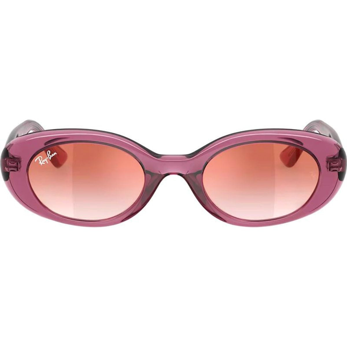 RJ9141S, Transparent Violet/Red Clear Gradient Mirror Lenses