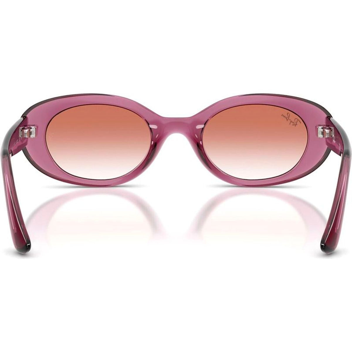 RJ9141S, Transparent Violet/Red Clear Gradient Mirror Lenses