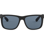 Justin Classic RB4165, Black Rubber/Dark Blue Polarised Lenses 55 Eye Size