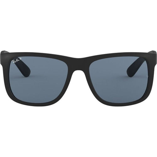 Justin Classic RB4165, Black Rubber/Dark Blue Polarised Lenses 55 Eye Size