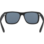Justin Classic RB4165, Black Rubber/Dark Blue Polarised Lenses 55 Eye Size