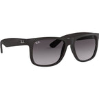 Justin Classic RB4165, Black Rubber/Grey Gradient Lenses 55 Eye Size