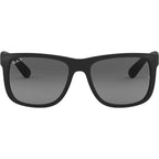 Justin Classic RB4165, Black Rubber/Grey Gradient Polarised Lenses 55 Eye Size