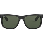 Justin Classic RB4165, Black/Green Lenses 55 Eye Size