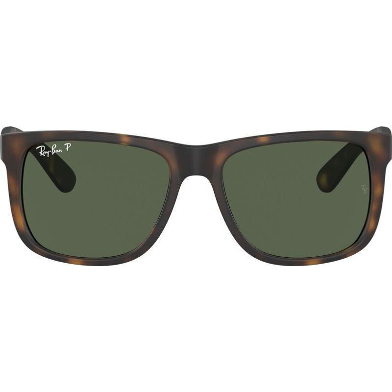 Justin Classic RB4165, Rubber Havana/Dark Green Polarised Lenses 55 Eye Size