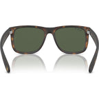 Justin Classic RB4165, Rubber Havana/Dark Green Polarised Lenses 55 Eye Size