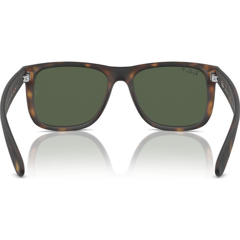 Justin Classic RB4165, Rubber Havana/Dark Green Polarised Lenses 55 Eye Size