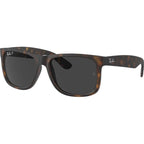 Justin Classic RB4165, Rubber Havana/Dark Grey Polarised Lenses 55 Eye Size