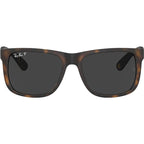 Justin Classic RB4165, Rubber Havana/Dark Grey Polarised Lenses 55 Eye Size