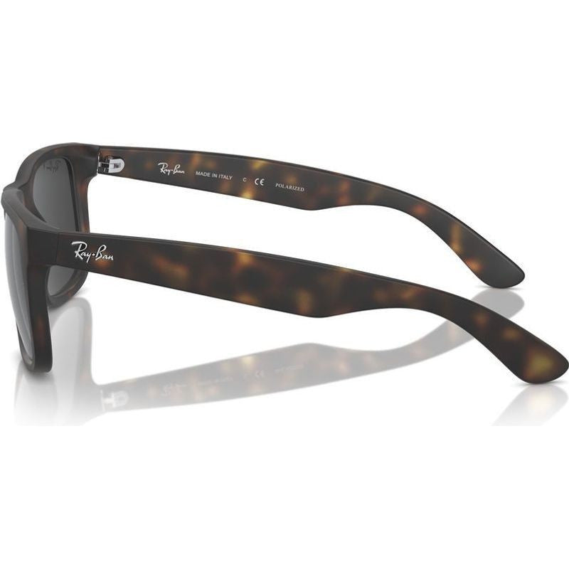 Justin Classic RB4165, Rubber Havana/Dark Grey Polarised Lenses 55 Eye Size