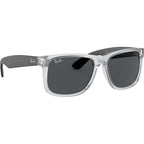 Justin Classic RB4165, Rubber Transparent/Dark Grey Lenses 51 Eye Size
