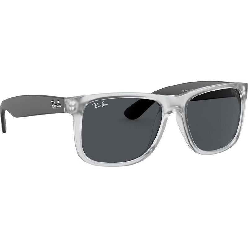 Justin Classic RB4165, Rubber Transparent/Dark Grey Lenses 55 Eye Size