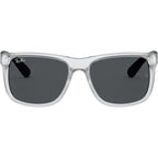 Justin Classic RB4165, Rubber Transparent/Dark Grey Lenses 55 Eye Size