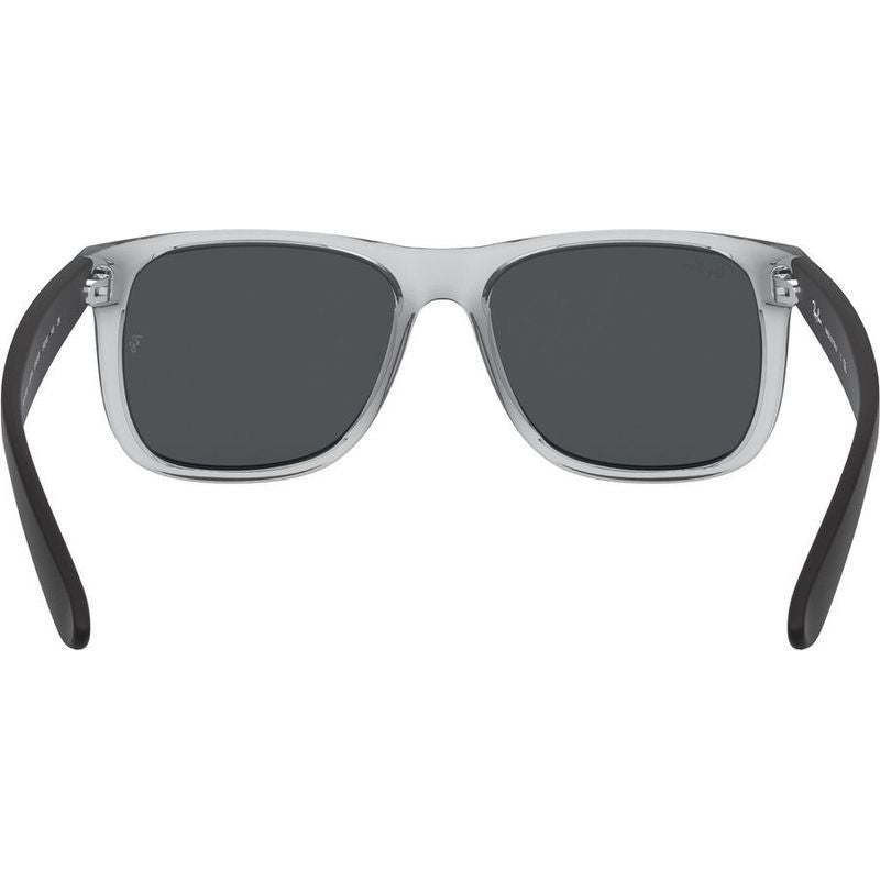 Justin Classic RB4165, Rubber Transparent/Dark Grey Lenses 51 Eye Size