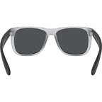 Justin Classic RB4165, Rubber Transparent/Dark Grey Lenses 51 Eye Size