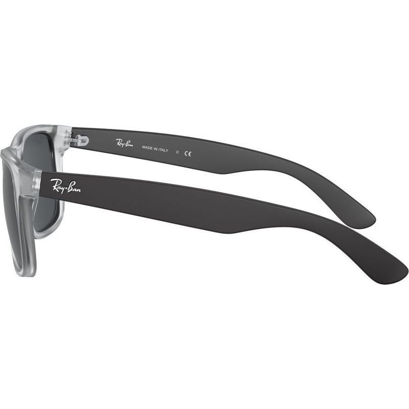 Justin Classic RB4165, Rubber Transparent/Dark Grey Lenses 55 Eye Size