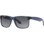 Justin Classic RB4165, Transparent Blue/Grey Gradient Polarised Lenses 51 Eye Size
