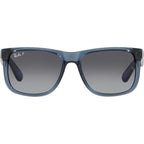 Justin Classic RB4165, Transparent Blue/Grey Gradient Polarised Lenses 51 Eye Size