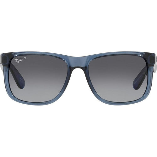 Justin Classic RB4165, Transparent Blue/Grey Gradient Polarised Lenses 51 Eye Size