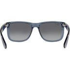 Justin Classic RB4165, Transparent Blue/Grey Gradient Polarised Lenses 51 Eye Size