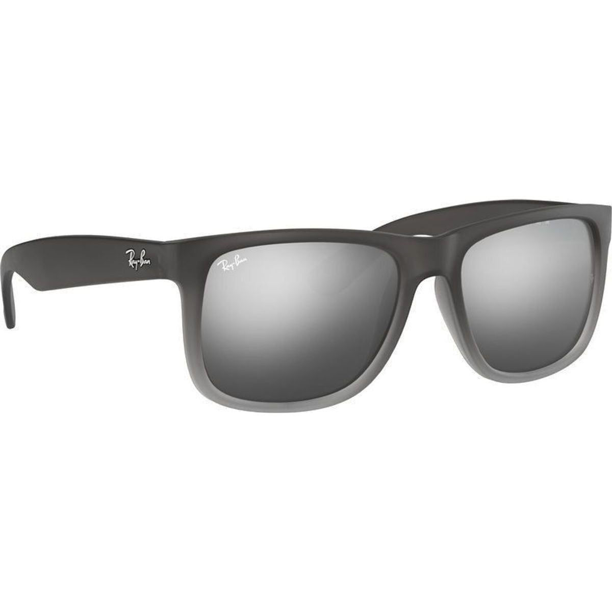 Justin Classic RB4165, Rubber Grey/Grey Silver Mirror Gradient Lenses 55 Eye Size
