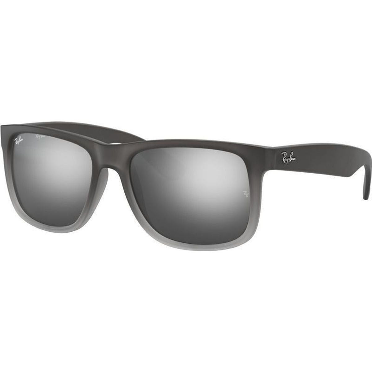 Justin Classic RB4165, Rubber Grey/Grey Silver Mirror Gradient Lenses 55 Eye Size