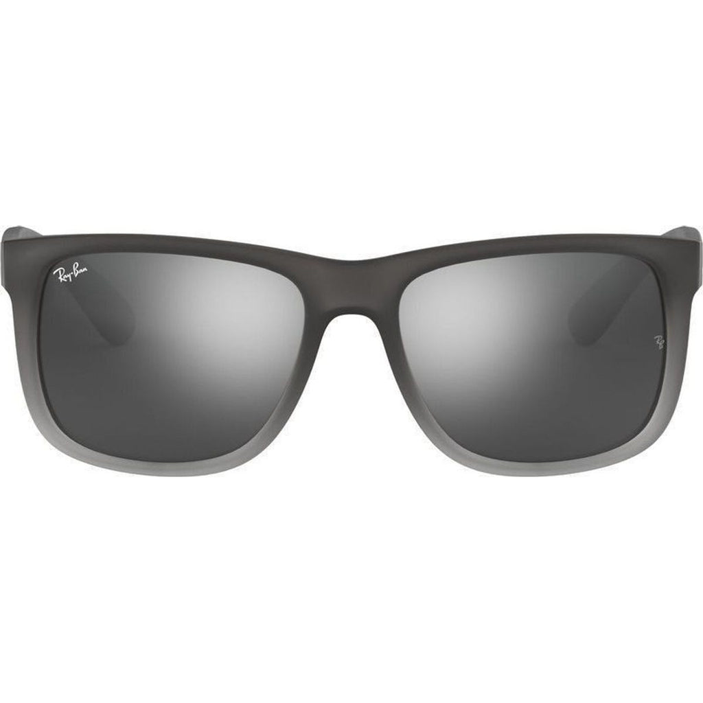 Justin Classic RB4165, Rubber Grey/Grey Silver Mirror Gradient Lenses 55 Eye Size