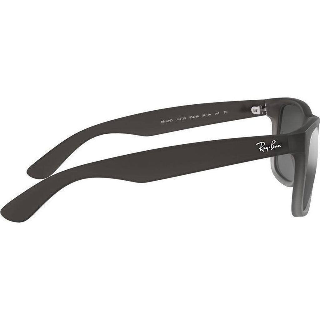 Justin Classic RB4165, Rubber Grey/Grey Silver Mirror Gradient Lenses 55 Eye Size