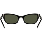 Lady Burbank RB2299, Black/Green Glass Lenses 52 Eye Size