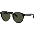 Larry RB7680S, Black/Green Glass Lenses 49 Eye Size