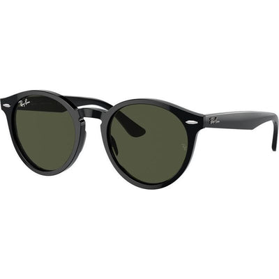Larry RB7680S, Black/Green Glass Lenses 49 Eye Size