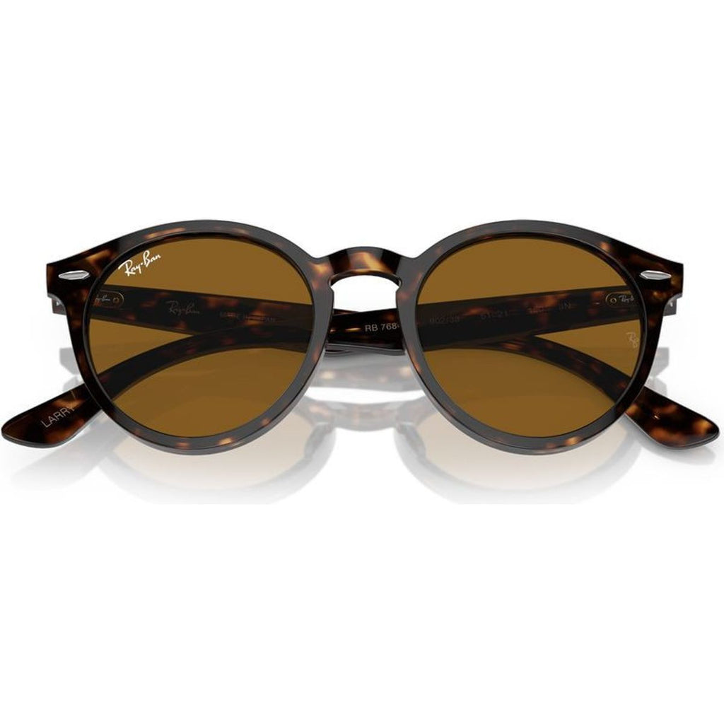 Larry RB7680S, Havana/Brown Glass Lenses 49 Eye Size