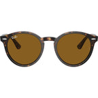 Larry RB7680S, Havana/Brown Glass Lenses 49 Eye Size