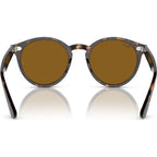 Larry RB7680S, Havana/Brown Glass Lenses 49 Eye Size