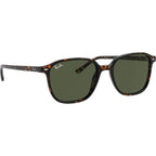 Leonard RB2193, Havana/Green Glass Lenses 53 Eye Size