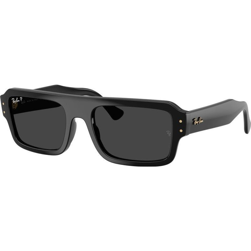 Flacko RB4454, Black/Black Polarised Glass Lenses 56 Eye Size