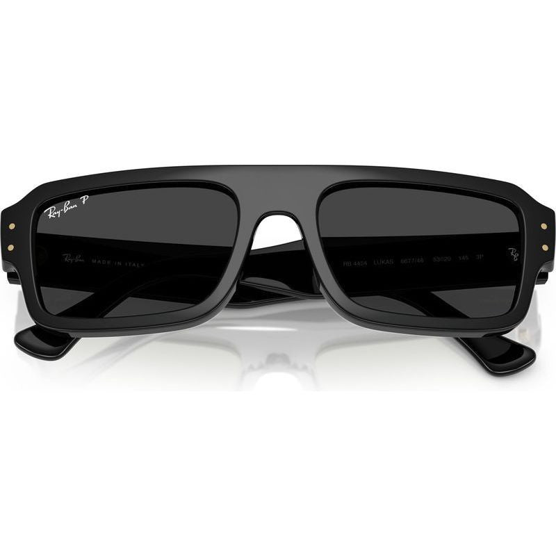 Flacko RB4454, Black/Black Polarised Glass Lenses 56 Eye Size