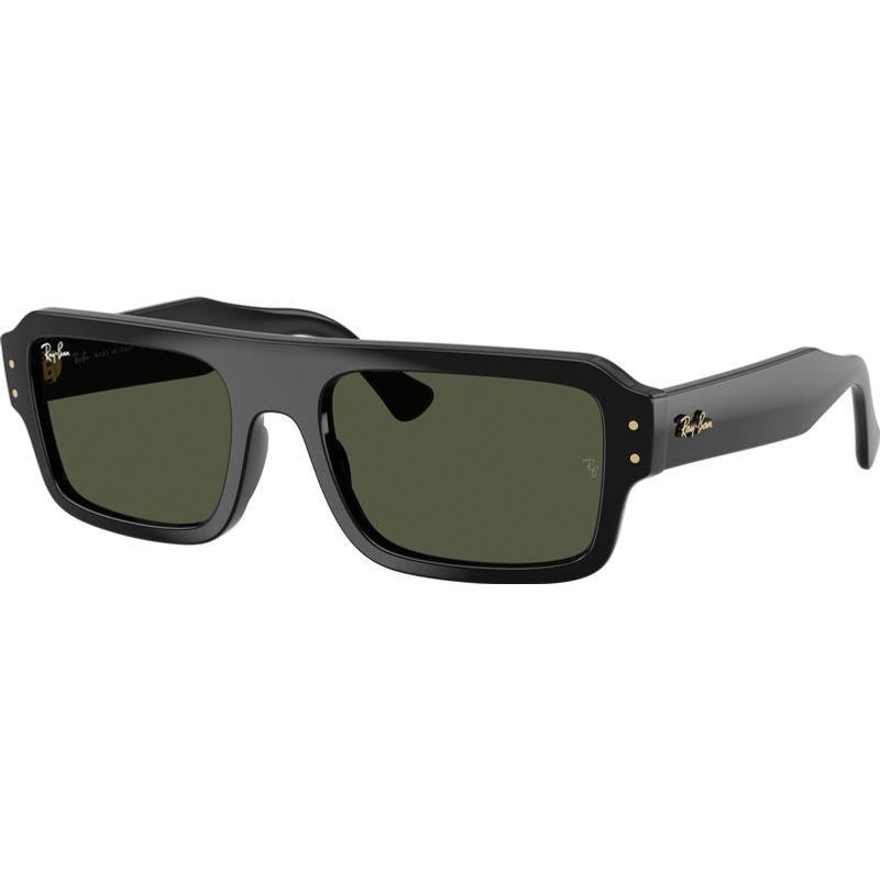 Flacko RB4454, Black/Green Glass Lenses 56 Eye Size